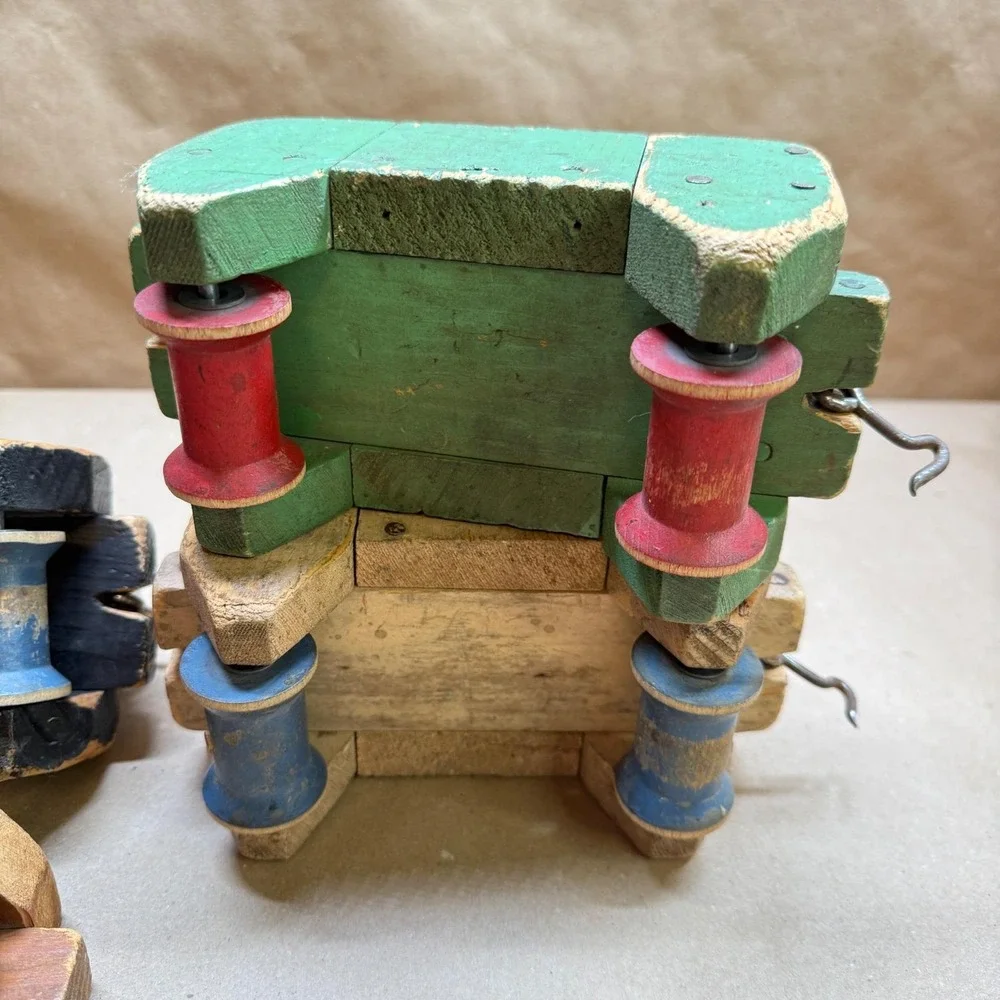 Handmade vintage wooden